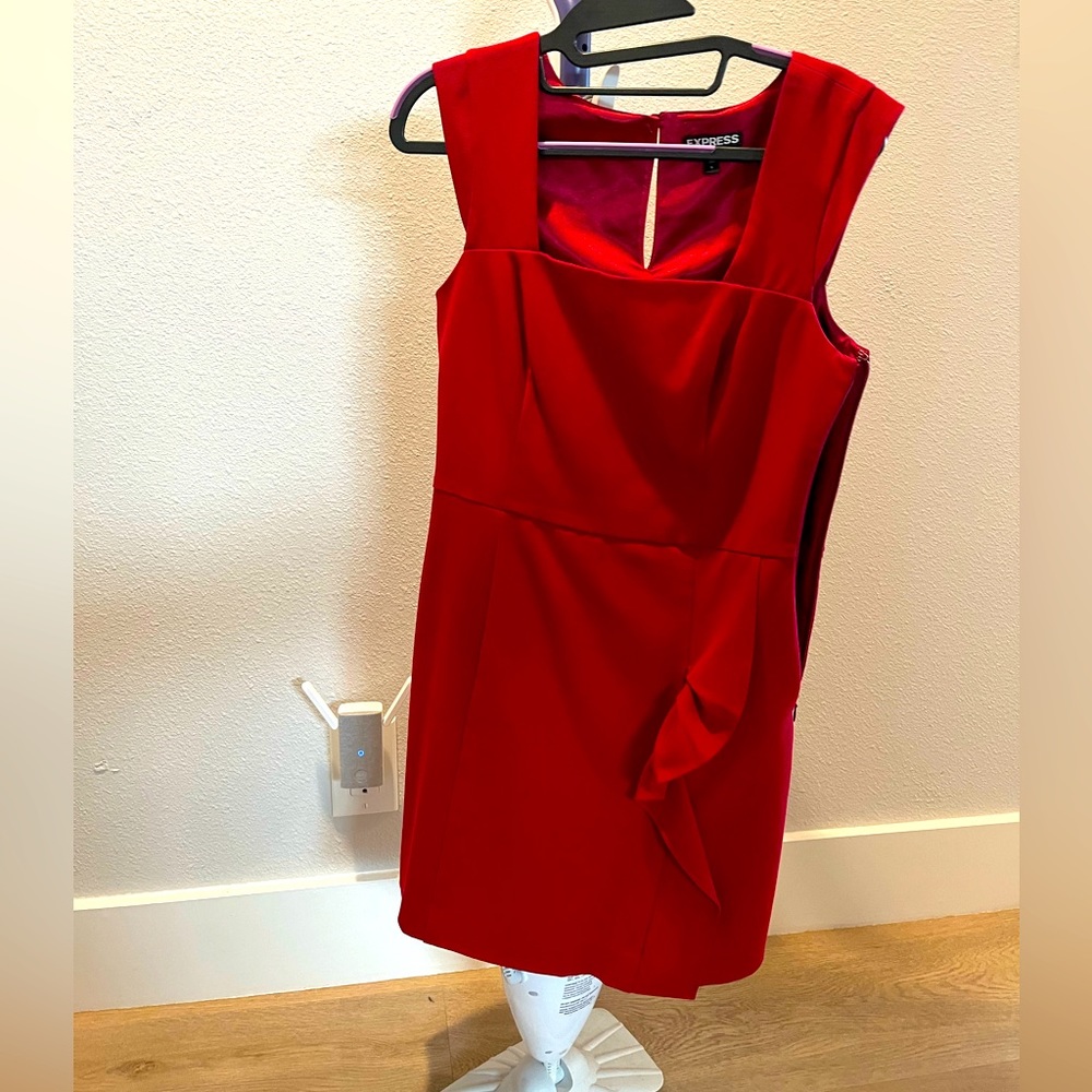 Express red dress